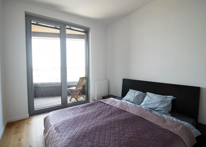 With Sunset View Over