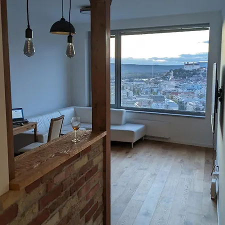 With Sunset View Over Lägenhet