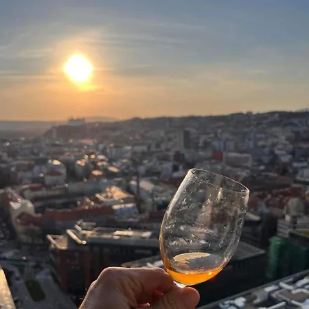 Lägenhet With Sunset View Over